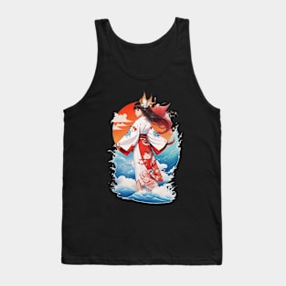 Traditional Kimono Girl 01 Tank Top